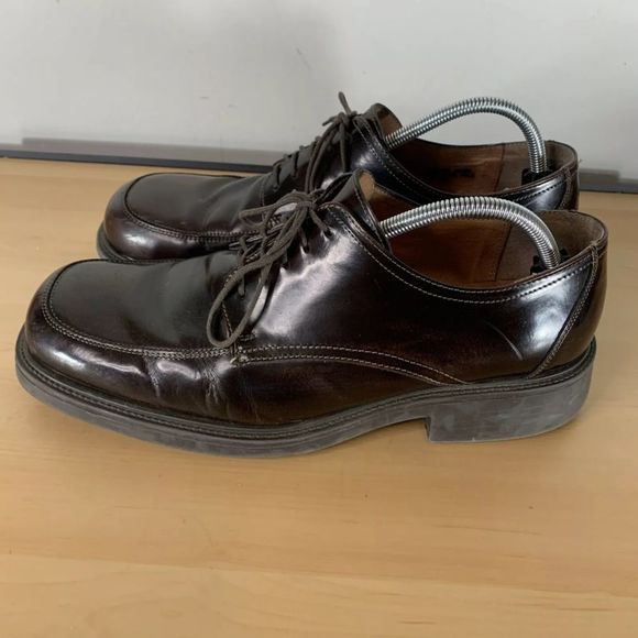 ALFANI DOUBLE STITCHED MENS DERBY SHOES MADE IN ITALY STALLONE 12 MEDIUM - Picture 6 of 10